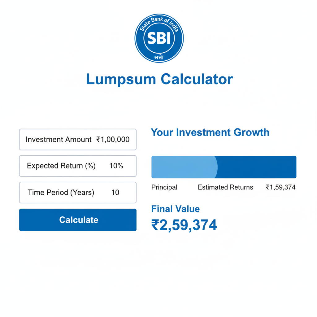 SBI Lumpsum Calculator